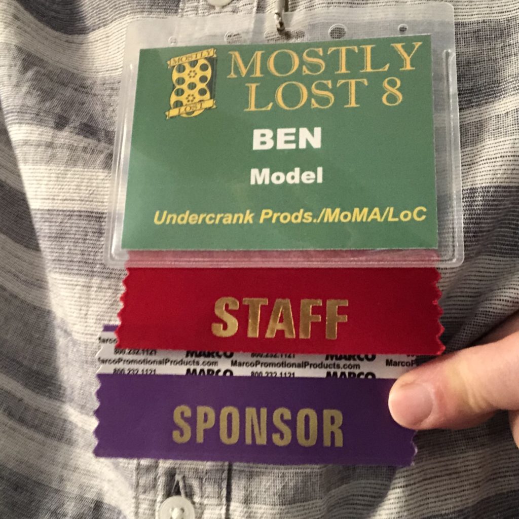Mostly Lost name badge