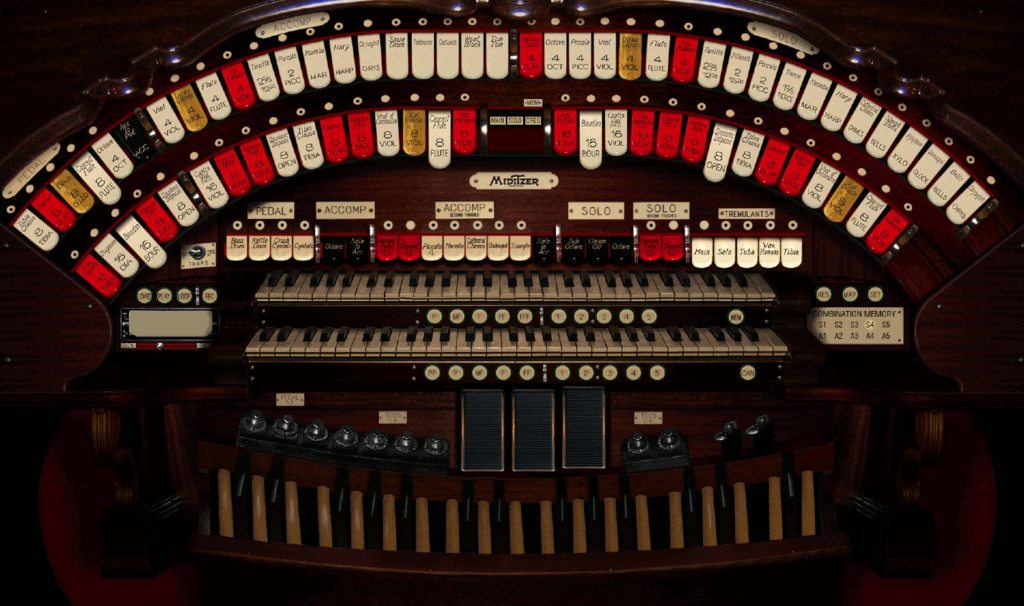 Miditzer organ console