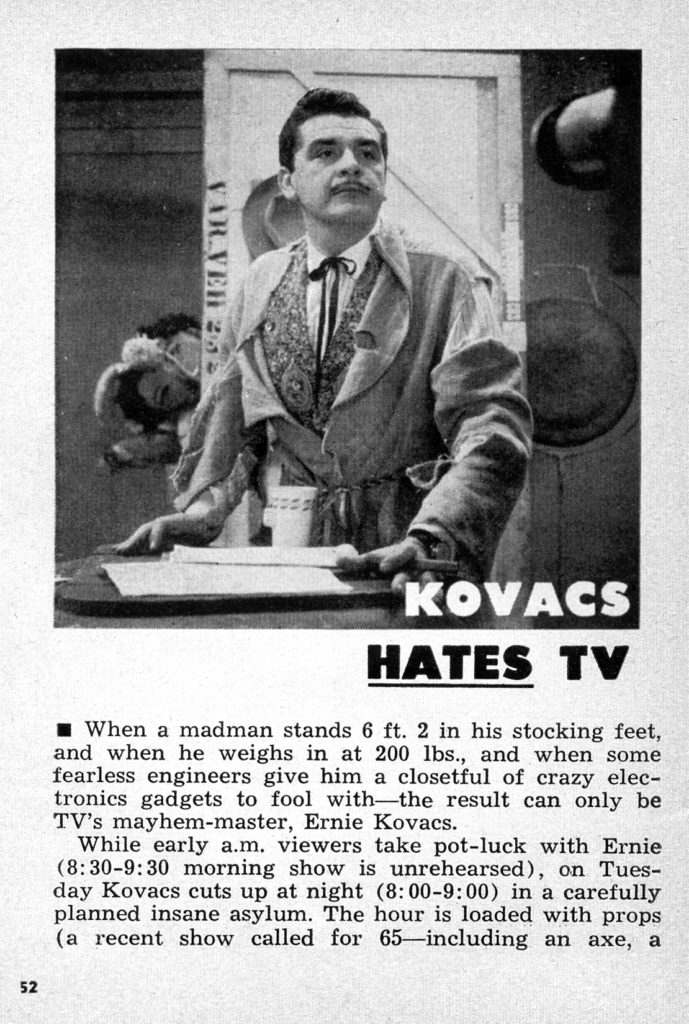Kovacs Hates TV