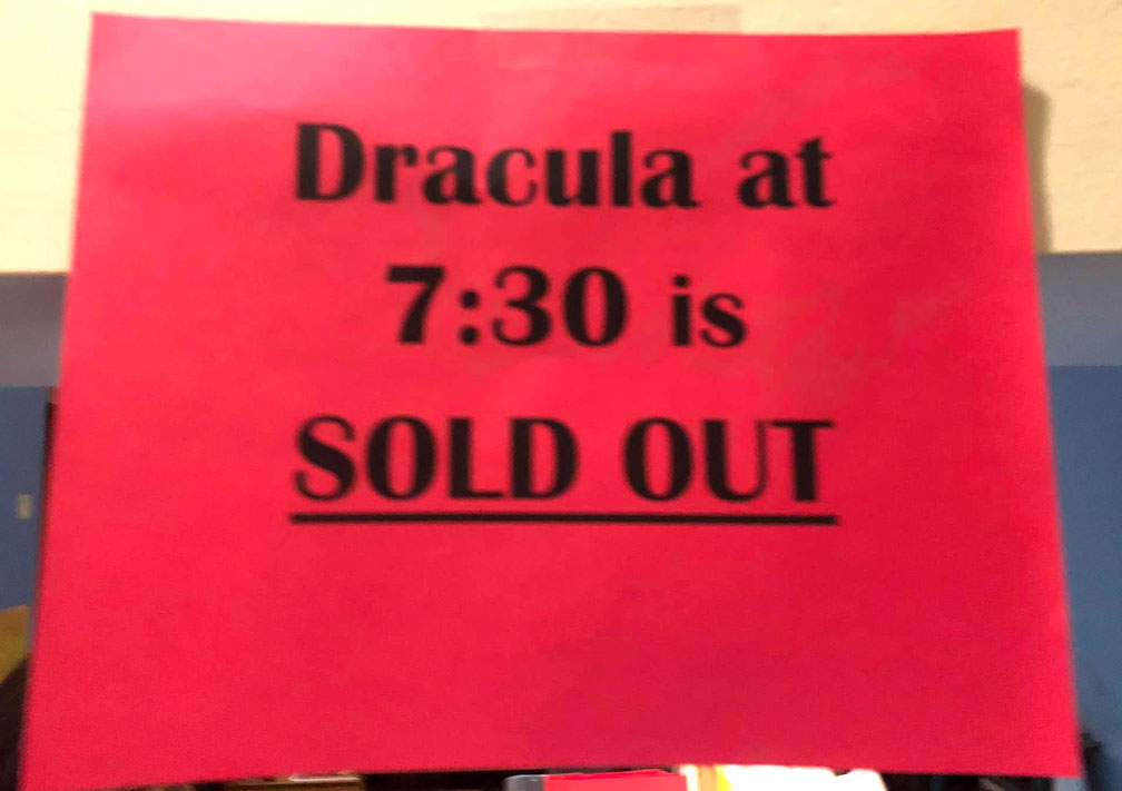 Dracula 1931 sold out show